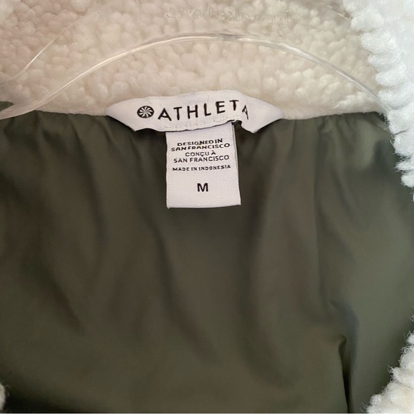 Athleta Fleece Hybrid cropped jacket - Picture 3 of 12